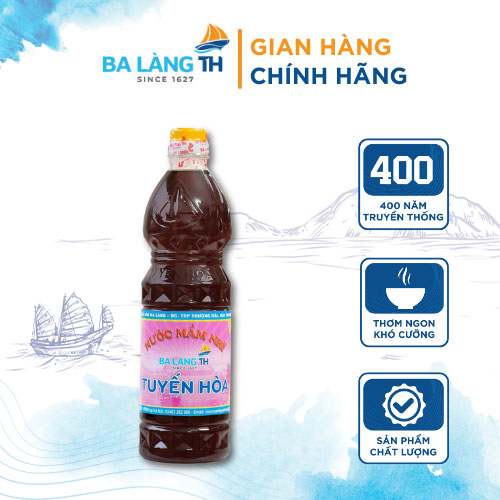 Nước Mắm Nhĩ Cá Cơm Ba Làng TH 400 Năm Truyền Thống 800ml